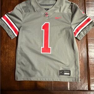 Nike Kids Gray Jersey with Red Accents